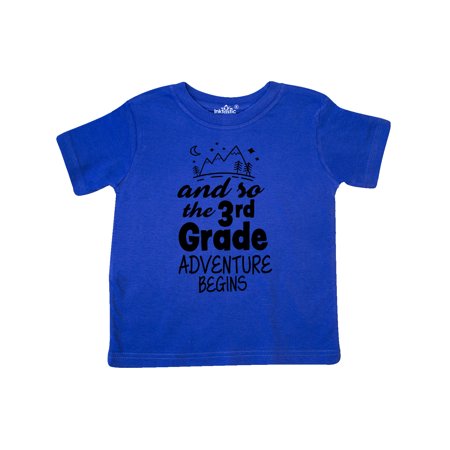 

Inktastic The 3rd Grade Adventure Begins Gift Toddler Boy or Toddler Girl T-Shirt