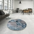 thumbnail image 4 of Ahgly Company Machine Washable Indoor Rectangle Industrial Modern Iron Gray Area Rugs, 5' x 7', 4 of 7