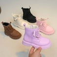 thumbnail image 5 of Fozruso Stylish Girls Boots Soft Sole Short Ankle Boots Kids For Girls,Waterproof Boots Sizes 2 Big Kid(10-10.5 Years), 5 of 6