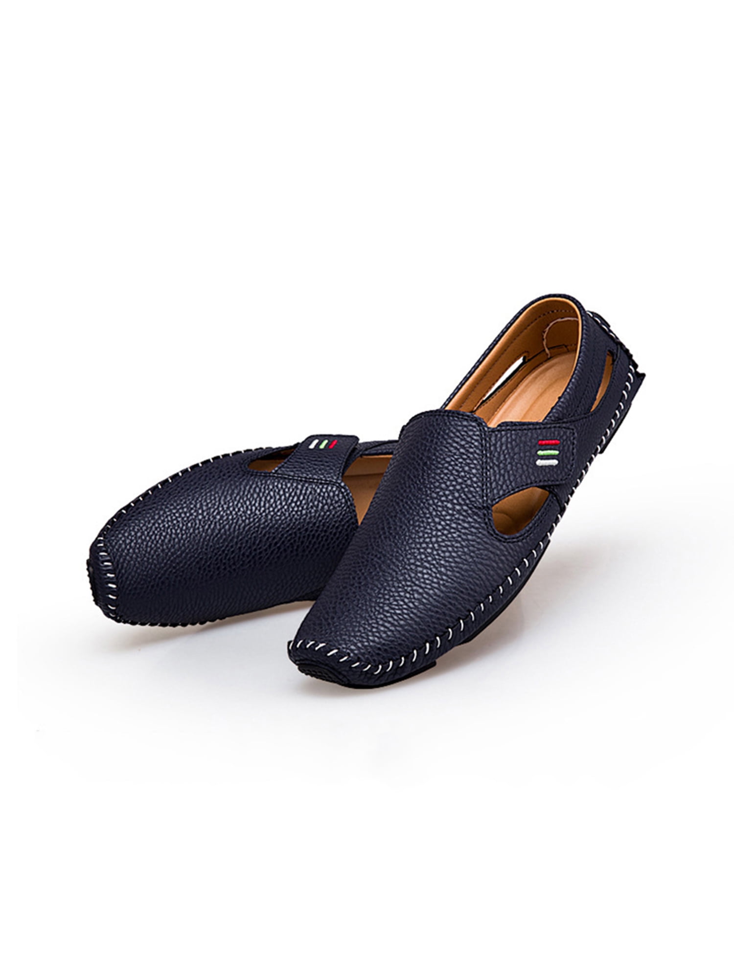 AMaVo Avamo Mens Casual Leather Shoes Loafers Slip on Breathable Flats Driving Shoes Size 5-11, Men's