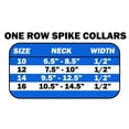 thumbnail image 2 of Pet and Dog Spike Collar, "Clear Crystals  Blue Spikes”, 2 of 5