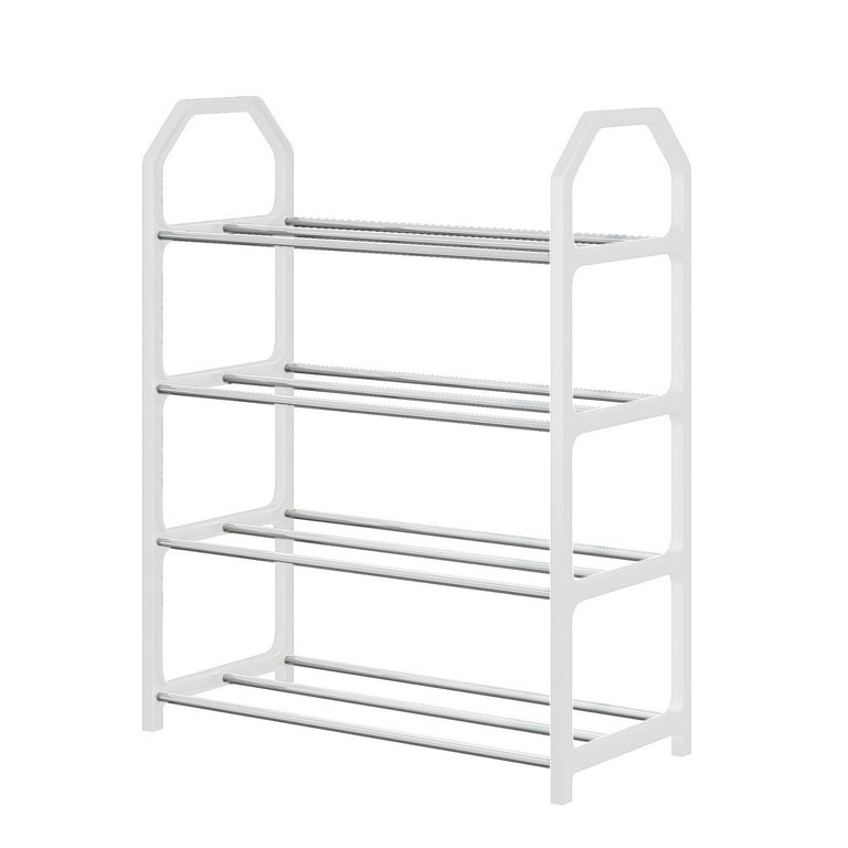 Savings 4-Tier Standing Shoe Rack,Stackable Storage Shelving