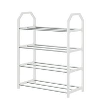 Miogawg 4-Tier Shoe Rack, Stackable Shoe Organizer, 8 Pairs Sturdy Shoe Shelf Storage, For Bedroom, Entryway, Hallway, And Closet