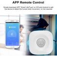 thumbnail image 3 of Wireless Wifi Smart Home Pir Motion Sensor Detector Compatible with Tuya/Smart Life App, 3 of 5