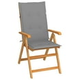 thumbnail image 6 of vidaXL 1/2/4/8x Solid Teak Wood Reclining Chairs with Cushions Multi Colors, 6 of 35