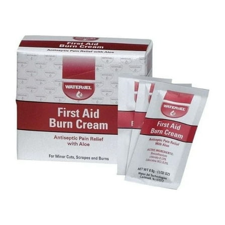 MMBM First Aid Antiseptic and External Analgesic Burn Cream, 0.9 Grams, 25 Count