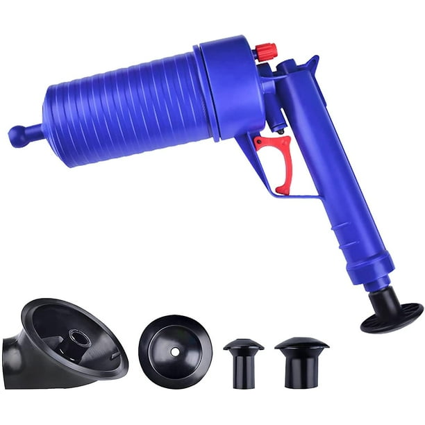 Compressed Air Unclog With 4 Different High Pressure Suction Cups