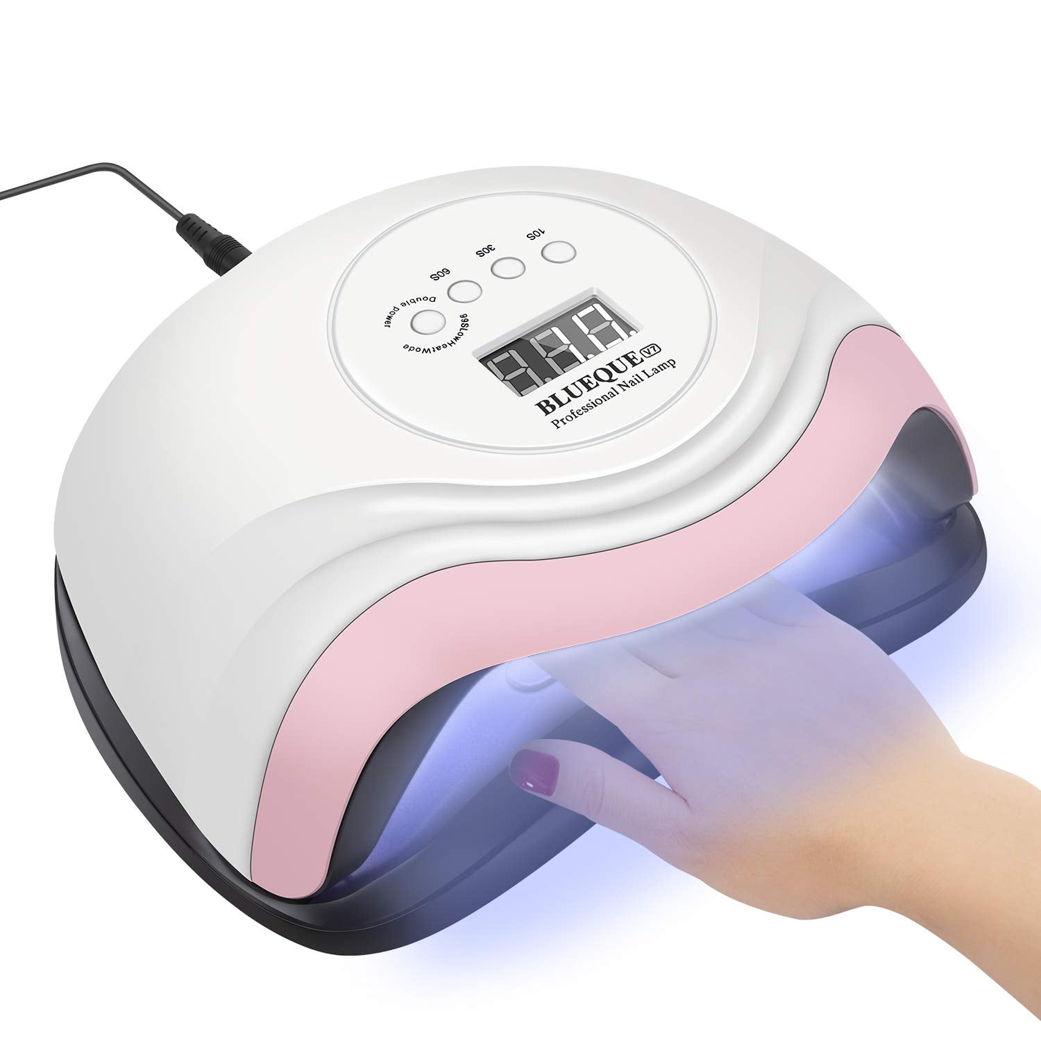 UV LED Nail Lamp 168W Gel UV Nail Fast Nail Dryer Gel Nail Polish Curing  Lamp for Professional Home and Salon with 4 Timer Setting Auto Sensor for  Fingernail and Toenail Machine |