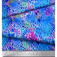 thumbnail image 3 of Soimoi Blue Heavy Canvas Fabric Leopard Animal Skin Print Fabric by the Yard 58 Inch Wide, 3 of 3