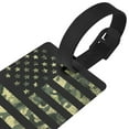 thumbnail image 3 of Sikiie American Flag Camo Luggage Tags Privacy Cover ID Label Suitcase Tags Identifiers For School Bags,Suitcases, 3 of 7