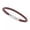 4 - Bayonet Snap Silver, variant on Unisex Men's Genuine Leather Stainless Steel Magnetic Clasp Bracelet Burgundy-10 - Bullet Magnetic Silver