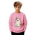 thumbnail image 3 of Gyexs Little Girls Halloween Sweatshirts Crewneck Pullover, Oversized Casual Cute, Trick or Treat Apparel, 3 of 7