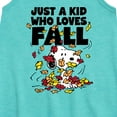 thumbnail image 2 of Peanuts - Just A Kid Who Loves Fall - Toddler and Youth Girls A-line Dress, 2 of 5