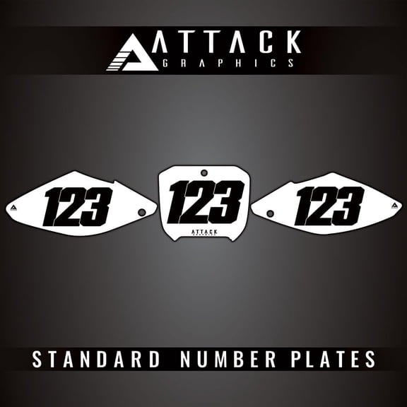 Attack Graphics Number Plate Backgrounds for Honda CR250R 2002