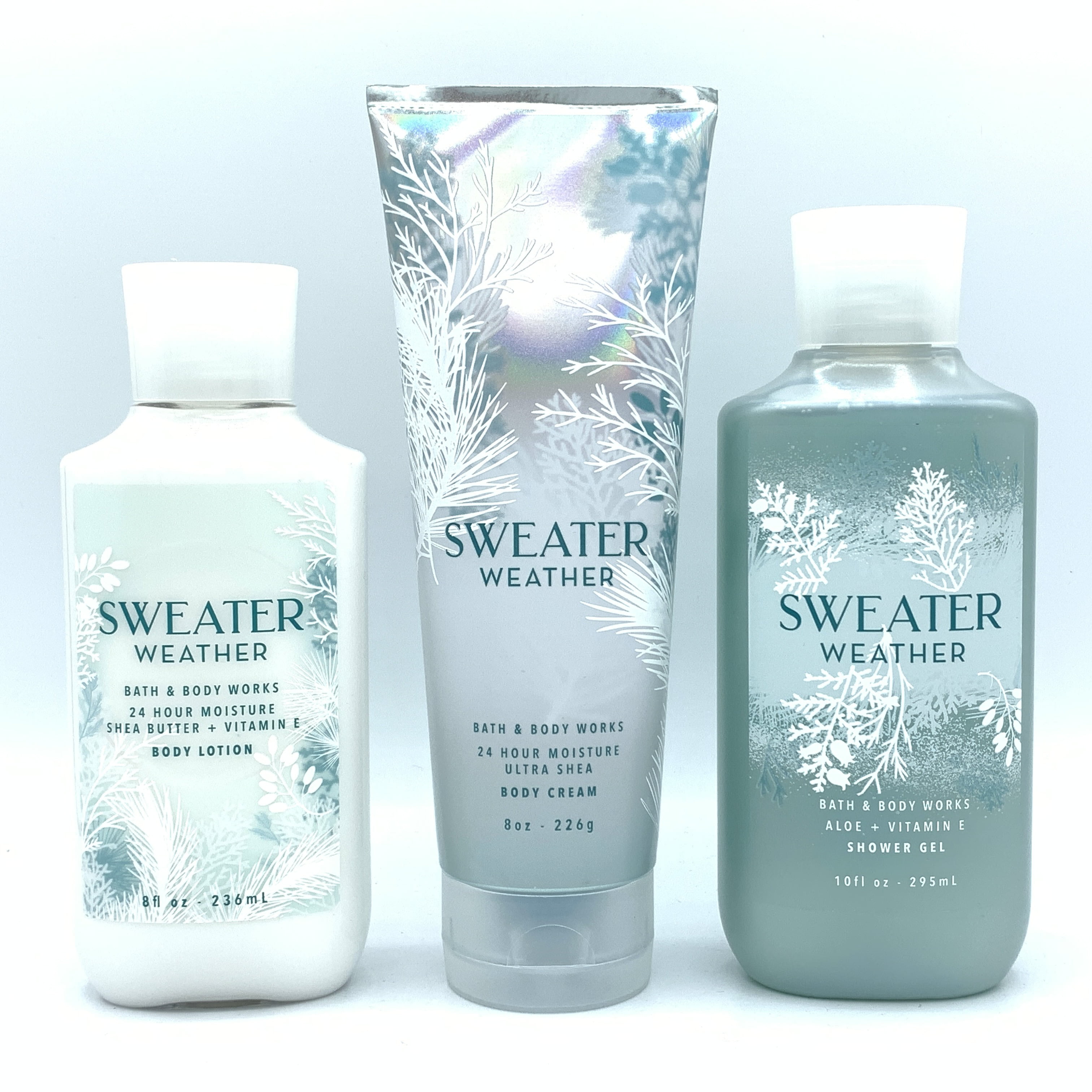 Bath and Body Works Sweater Weather Shower Gel, Body Cream and Body Lotion  3-Piece Bundle - Walmart.com