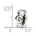 thumbnail image 2 of Sterling Silver Reflections April Crystal Bead Charm - Measures 10.91x4.55mm Wide, 2 of 2