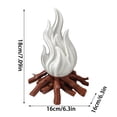 thumbnail image 2 of Atmosphere Simulation Flame Light, Decorative Campfire Night Light, Flickering LED Fire Effect for Indoor Outdoor Party Table Display, 2 of 7