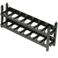 thumbnail image 1 of icolorfuled Black Plastic Paint Tool Storage Rack for Acrylic Bottles Organizer with Multi Grids and Holes 2pcs, 1 of 7