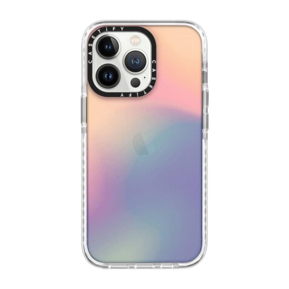 Casetify Impact Case iPhone 13 Pro Sheer Iridescent