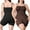 Black,Brown, variant on Eternatastic 2 PCS Womens Tummy Control Shapewear Bodysuit Seamless Butt Lifter Body Shaper with Removable Straps