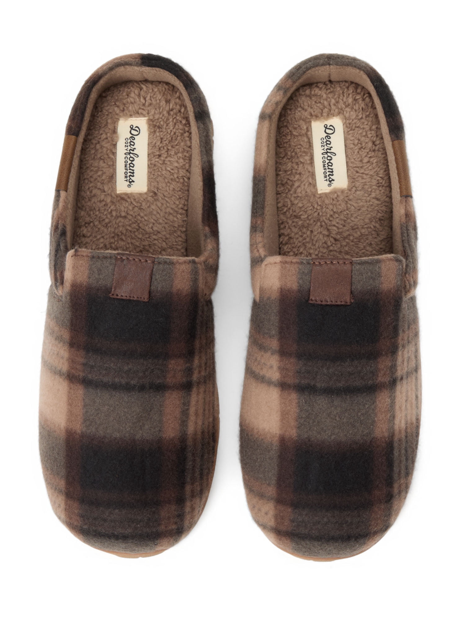 Dearfoams Cozy Comfort Men's Shaped Tab Clog Slippers