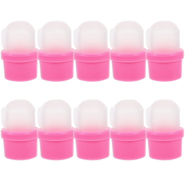 FELTECHELECTR 20 piezas de removedor de uñas portátil para decoración de uñas, cubierta simple