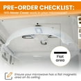 thumbnail image 3 of Fusion Magnetic Splatter Cover, 12-Inch Clear BPA-Free Food Lid, Vented Plate Guard with Steam Vents, Anti-Splash Microwave Lid, Dishwasher Safe, Space-Saving Magnetic Storage - Onyx Black, 3 of 6