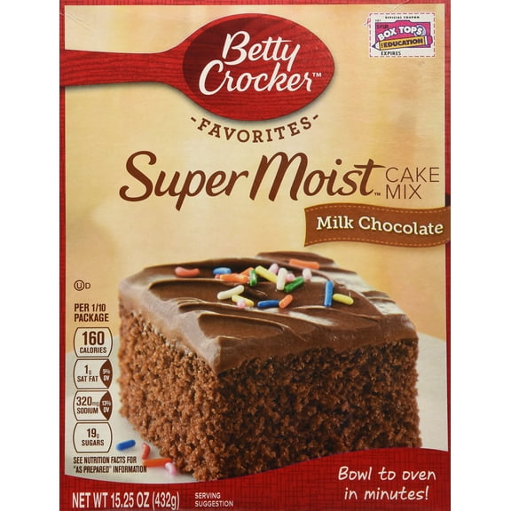 Betty Crocker Super Moist Milk Chocolate Cake Mix (2 Pack Packaging May Vary