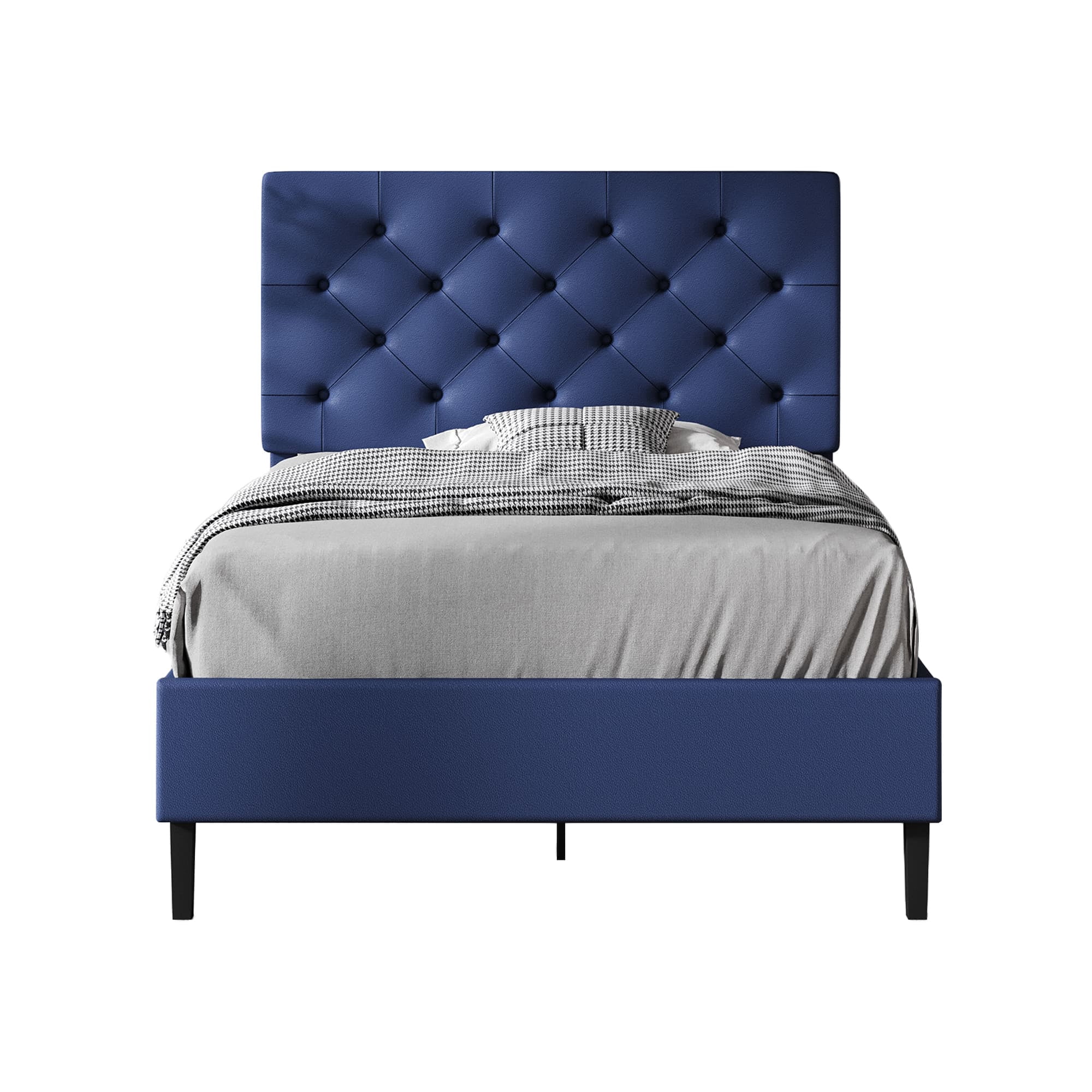 4 Ever Winner 44.13 in Upholstered and Adjustable Height Platform Bed, Twin