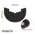 thumbnail image 2 of Uxcell 2pair Heel Plates Sole Protector Size 7-8 Non Slip Pad Replacement for Sneakers, Black, 2 of 6