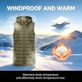thumbnail image 7 of VBVC Women's Long Puffer Vest with Pockets , Quilted Hooded Sleeveless Jacket For Women, S-3XL, 7 of 7