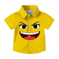 thumbnail image 4 of Piuwrlz 6 Boys Short polo Sleeve Toddler Funny Graphic Shirts Tops Boy Funny Graphic Shirts Tops Pullover T Shirts Yellow Size 6 Years, 4 of 9
