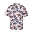 thumbnail image 3 of Balery Tropics Palm Trees Print Men's Hawaiian Shirts Short Sleeve Beach Shirt Relaxed Fit Vacation Button Down Shirts-X-Large, 3 of 9