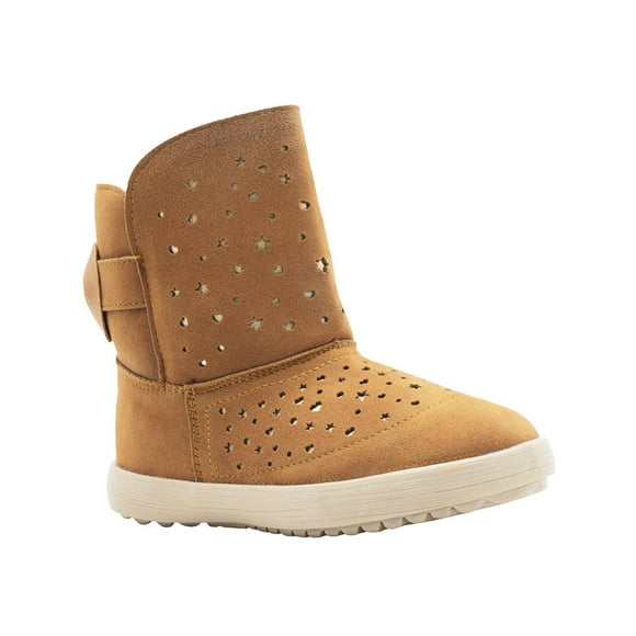 Bota De Invierno Para Niña Afelpadas Color Camel 12-17.5 beige 16.5