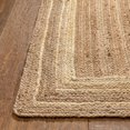 thumbnail image 3 of Well Woven Delphina White & Natural Color Hand-Braided Jute Border Pattern Area Rug 8x10 (8'x10'), 3 of 8