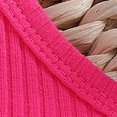 thumbnail image 6 of MEZZALL Baby Girls Spaghetti Solid Color Crop Tops Short Clothes Outfits Set Stylish Dailywear, Hot Pink, 18-24 Months, 6 of 8