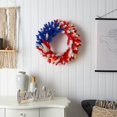 Nearly Natural 24in. Artificial Patriotic Red, White and Blue Americana