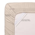 thumbnail image 2 of Sábana bajera ajustable Sweet Home Collection, tamaño king, beige y crema, 2 of 5