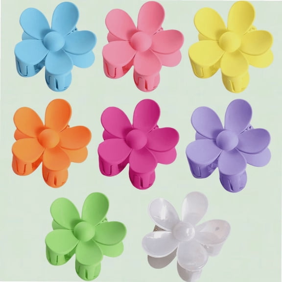 8PCS Flower Hair Clips, Non-slip Daisy Hair Accessories for Women Girls