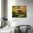 thumbnail image 4 of Nawypu  Japan Kyoto Parks Autumn Pagodas Trees Wall Art Canvas Prints Poster For Home Office Decorations With Framed, 4 of 6