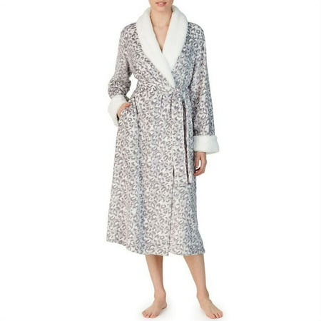NEW Anne Klein Long Sleeve Plush Wrap Robe FAST SHIPPING!
