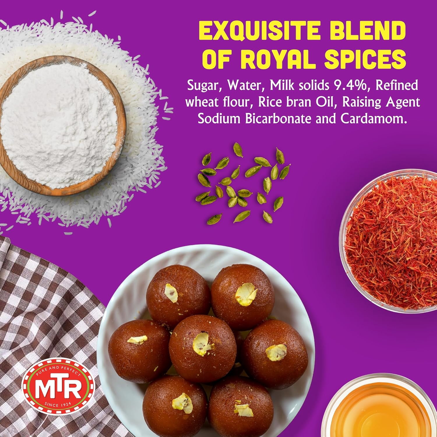 (12 pack) MTR Gulab Jamun – Traditional Indian Sweet – Soft & Melt-in-the-Mouth Texture – Easy to Prepare at Home – No Preservatives – 35.27 oz (Pack of 1)