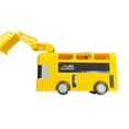 thumbnail image 1 of Excavator Theme Toy Bus with Excavator Arm, Interactive Kids Play Set with Realistic Steering Wheel Sound Effects and Storage Space for Kids Ages 3+ Yellow Model 265-2, 1 of 5