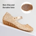 thumbnail image 5 of Ecetana Girls Jelly Sandals Princess Costumes Flats Shoes Cosplay Birthday Party Dress Up Shoes for Kids Toddler, 5 of 7
