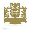 thumbnail image 4 of RealSteel Tiki Mask Monogram – Personalized Tropical Metal Wall Art for Patios, Bars & Beach Homes (PV - 34x36), 4 of 8