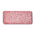 thumbnail image 1 of Spots Computer Mouse Pad, Retro Classic Spots Design with Circles Geometric Design Pink Background Image Print, Rectangle Non-Slip Rubber Mousepad X-Large, 35" x 15", Multicolor, by Ambesonne, 1 of 2