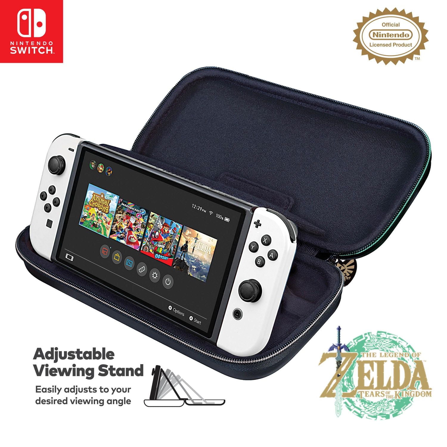 Game Traveller Deluxe Traveller Case: Zelda Tears of the Kingdom (Nintendo Switch™ • Nintendo Switch™ Lite • Nintendo Switch™ OLED Model)