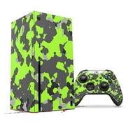 WraptorSkinz Skin Wrap compatible with the 2020 XBOX Series X Console and Controller WraptorCamo Old School Camouflage Camo Lime Green (XBOX NOT INCLUDED)