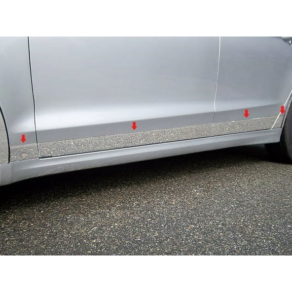 Stainless Steel Rocker Panel Trim 8Pc Fits 2013-2020 Ford Fusion TH53390 QAA