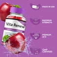 thumbnail image 2 of (3 Pack) VitaRenew ACV Gummies, Vita Renew ACV Supplement for Men and Women, 3 Month Supply, 2 of 6